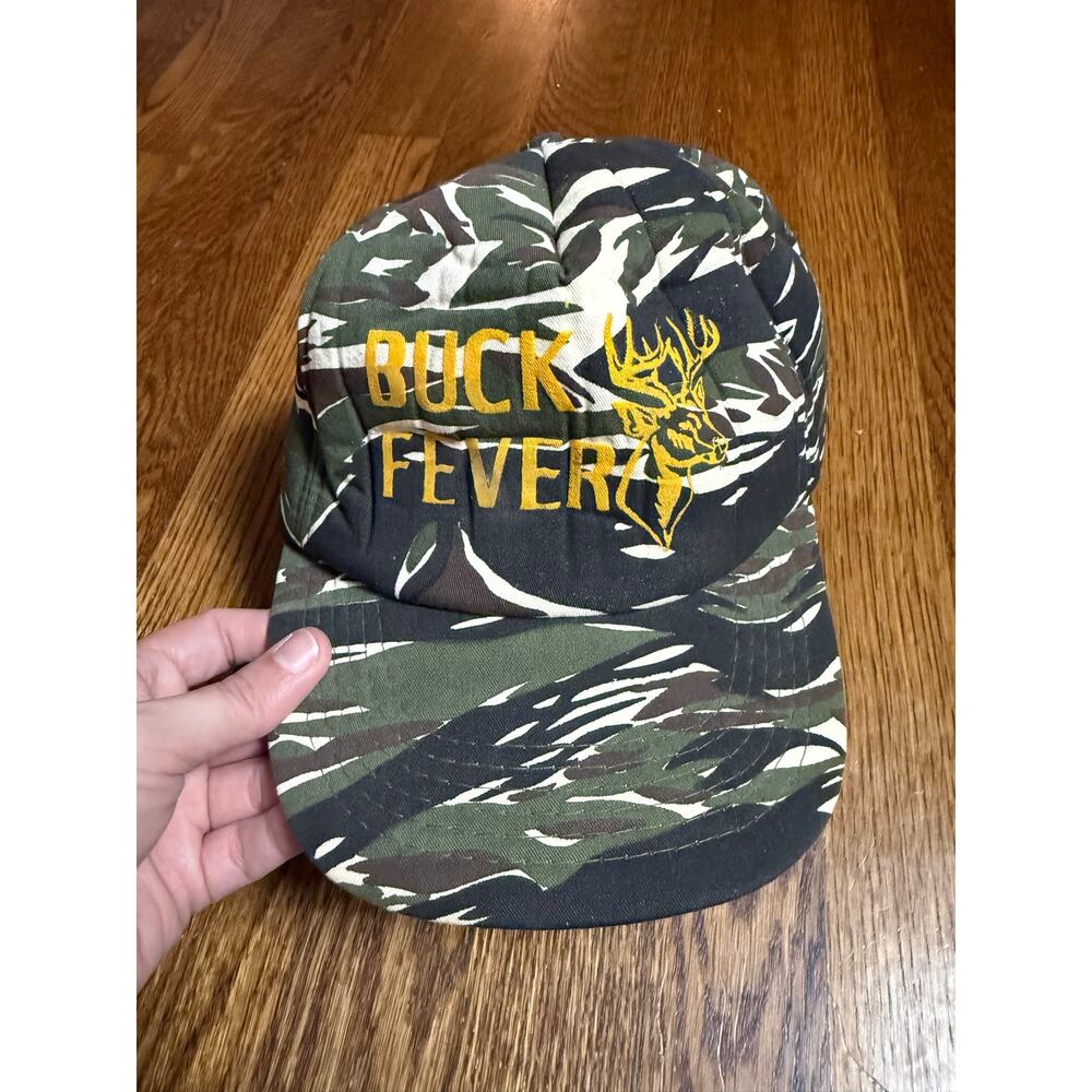 Vintage Camo Buck Fever San Sun Snapback Hat